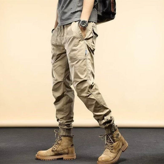 Fashion Loose Casual Loose Ankle-tied Jogger Pants - Mubimart