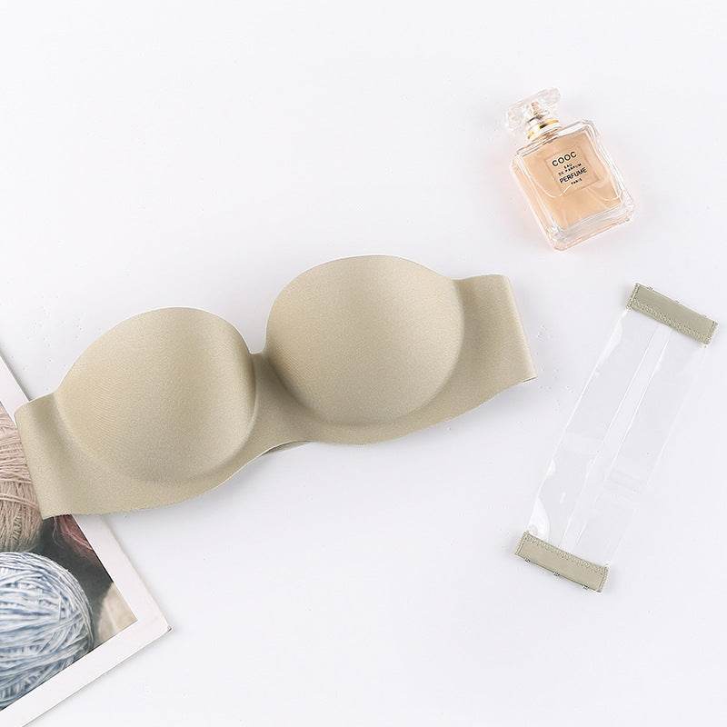 Non-slip Strapless Invisible Bra Wedding Dress Beauty Back Chest Paste Comfort Underwear - Mubimart
