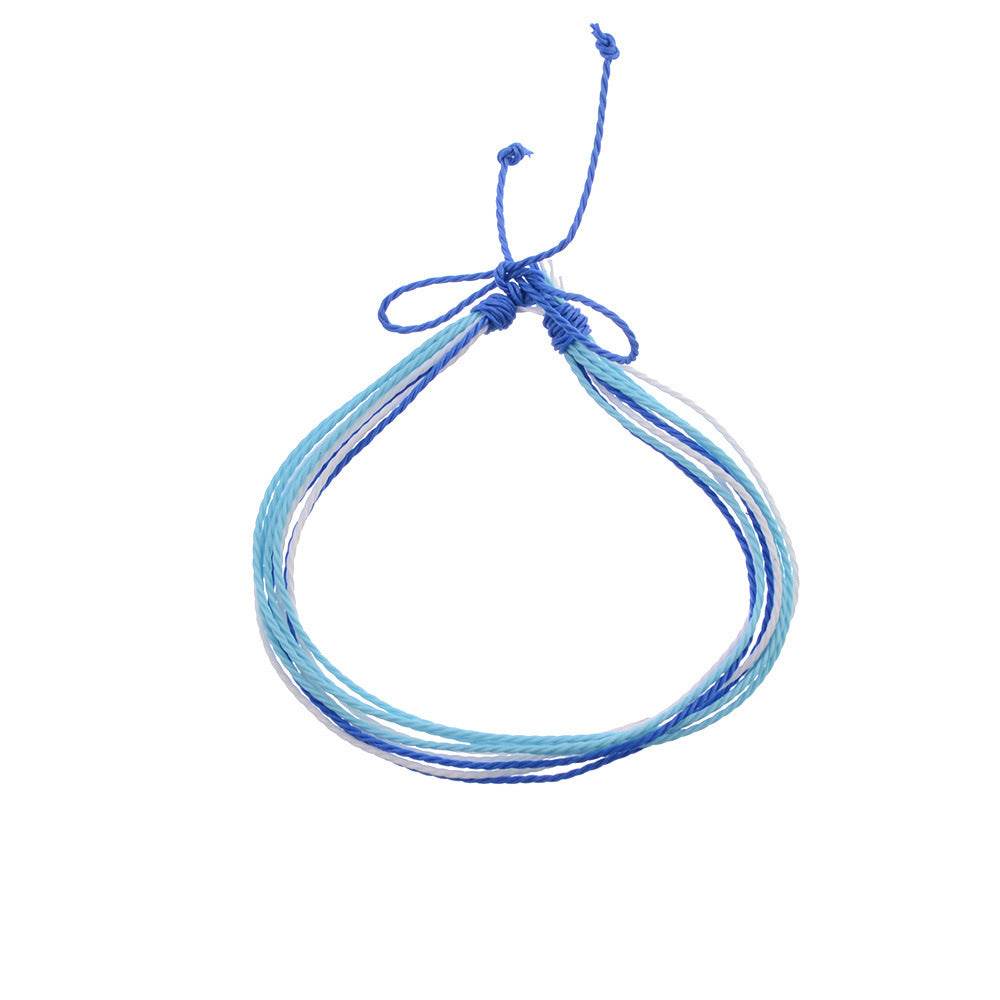 Wave blue gemstone bracelet - Mubimart