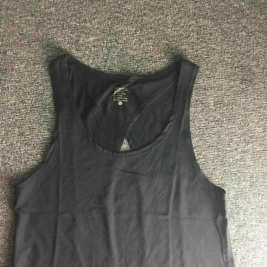 Women Backless Yoga Tank Top Shirts Sleeveless Off Shoulder Sports T Shirt Backless Crop Tops Racerback Gym Workout Clothes - Mubimart