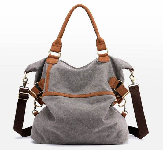 New Leisure Women Cotton Canvas Shoulder Bags High Quality Handbag Tote Shopping Bag High capacity Retro Canvas tote bag - Mubimart