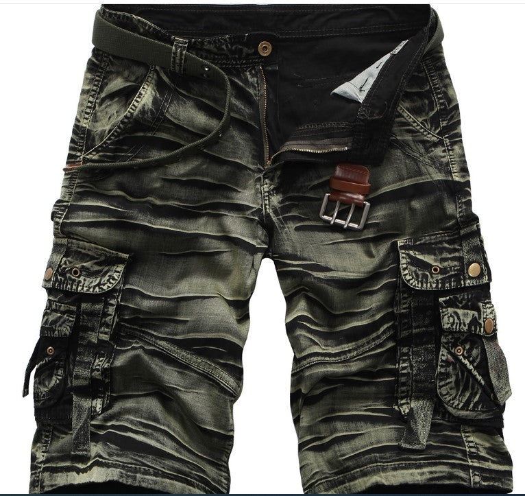 Summer Men's Loose Large Size Camouflage Cargo Pants Leisure Cargo Shorts