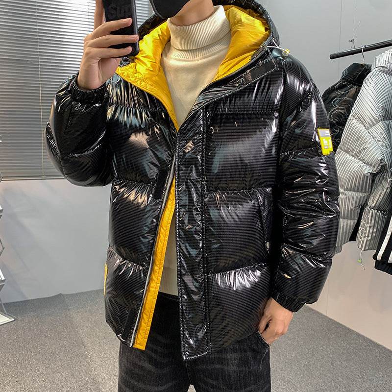 Thickened Warm Bright Windproof 90 Down Down Jacket - Mubimart