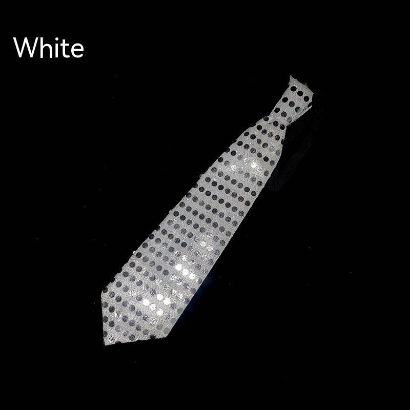 LED Sequins Glowing Necktie Props Tie - Mubimart