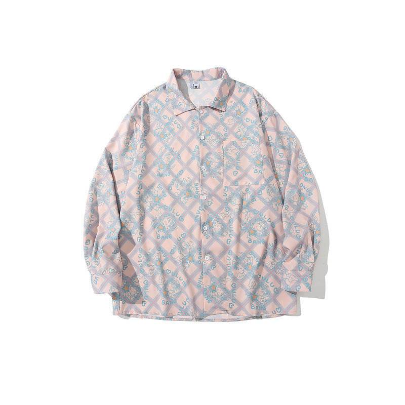 Long-sleeved Shirt Couple Autumn And Winter Shirt Jacket - Mubimart