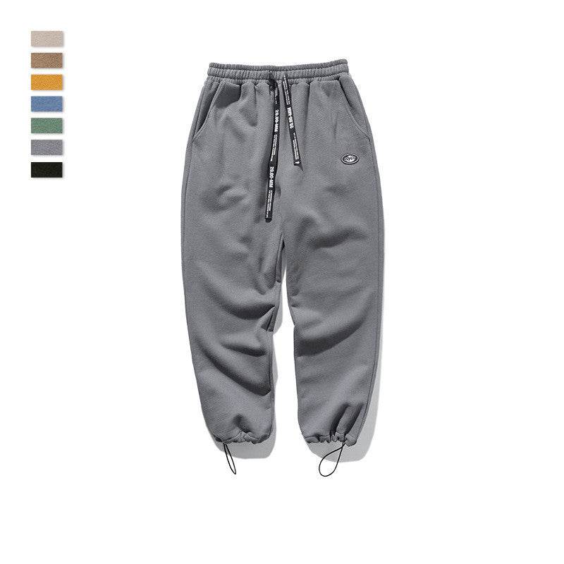 Men's drawstring knit stretch sweatpants - Mubimart
