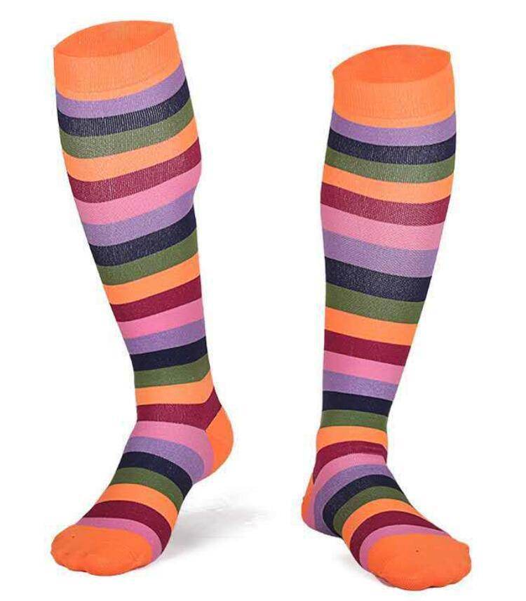 Jacquard Compression Socks, Running Basketball Sports Socks - Mubimart