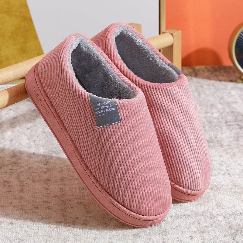 Cozy House Shoes Fuzzy Fluffy Bedroom Slippers Women Winter Warm Shoes - Mubimart
