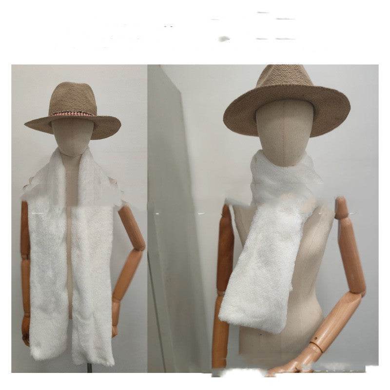 Fur Scarf LED Luminous Men And Women - Mubimart