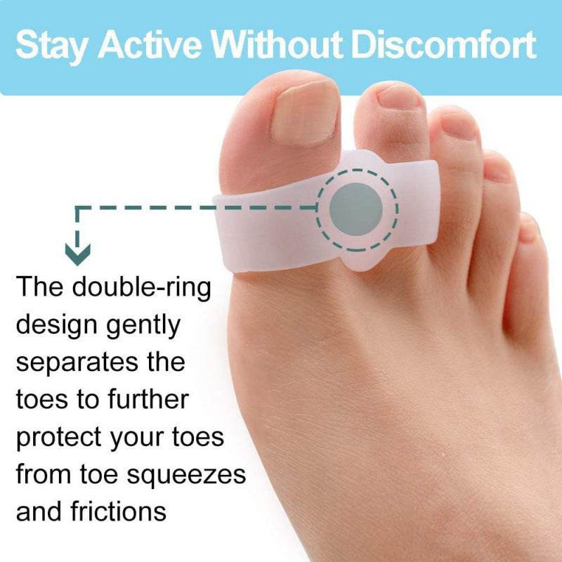 Ring Silicone Thumb Overlapping Toe Separator - Mubimart