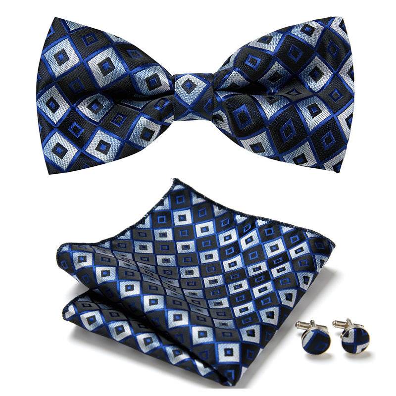 Three Piece Set Of Stylish Bow Ties - Mubimart