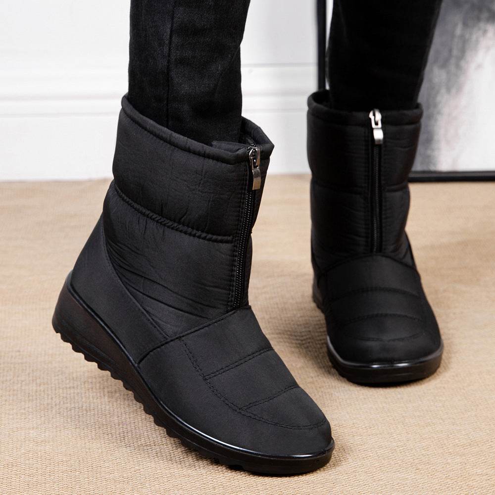 Winter Snow Boots For Women Warm Plush Platform Boots Shoes - Mubimart