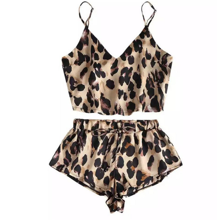 Leopard Pajama Set - Mubimart -  