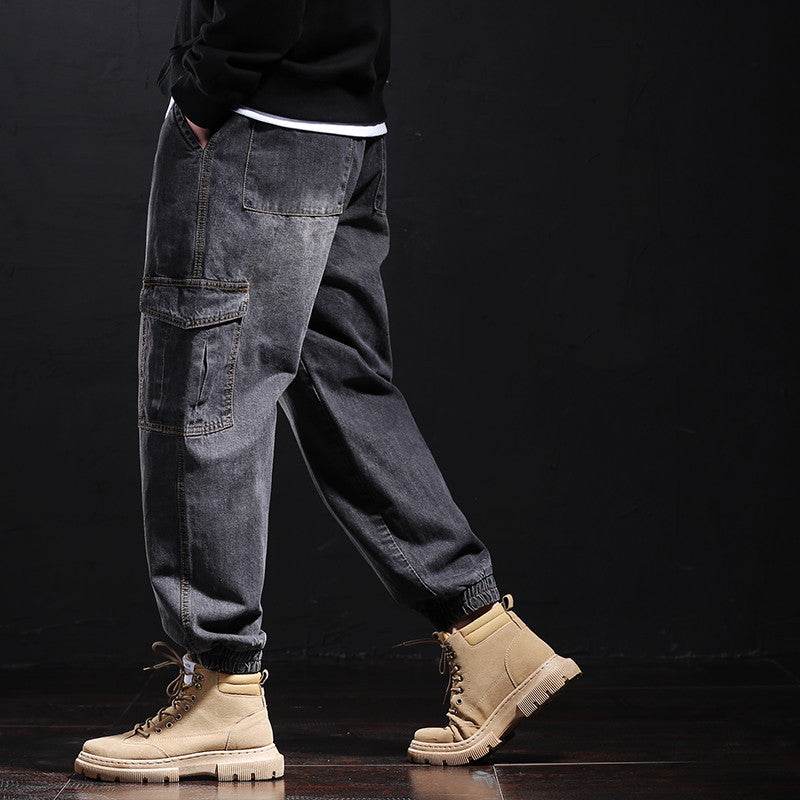 Fallwinter Tooling Jeans Mens Loose Harem - Mubimart