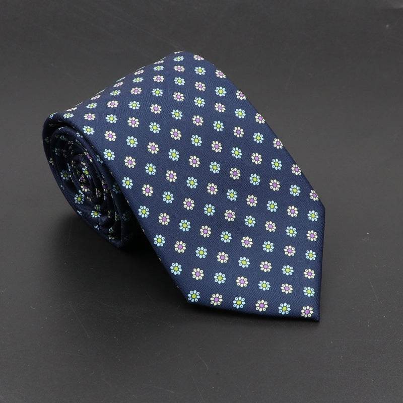 Super Soft Bohemian Silk Ties Men's Fashion 75mm Necktie - Mubimart