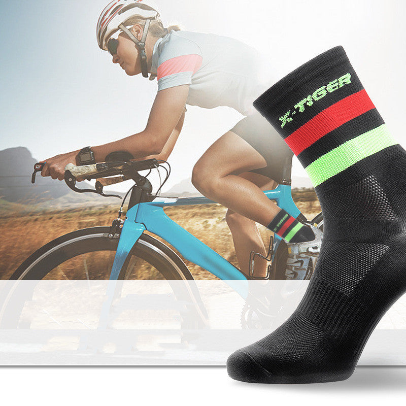 Anti-friction Tube Socks Bicycle Outdoor Cycling Athletic Socks - Mubimart - Athletic socks 