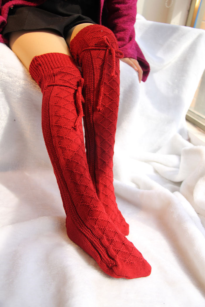 Autumn and winter stockings over the knee high socks - Mubimart -  