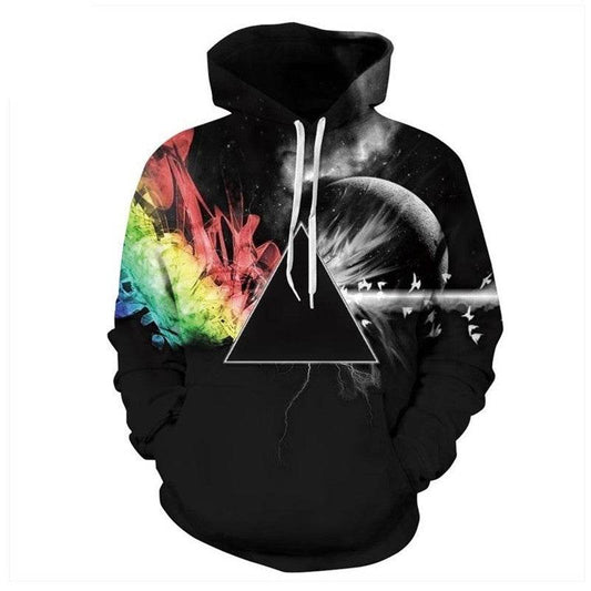 Sun Refraction 3D Printed Hoodies - Mubimart