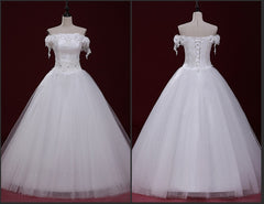 Wedding Dresses Strapless Lace - Mubimart -  