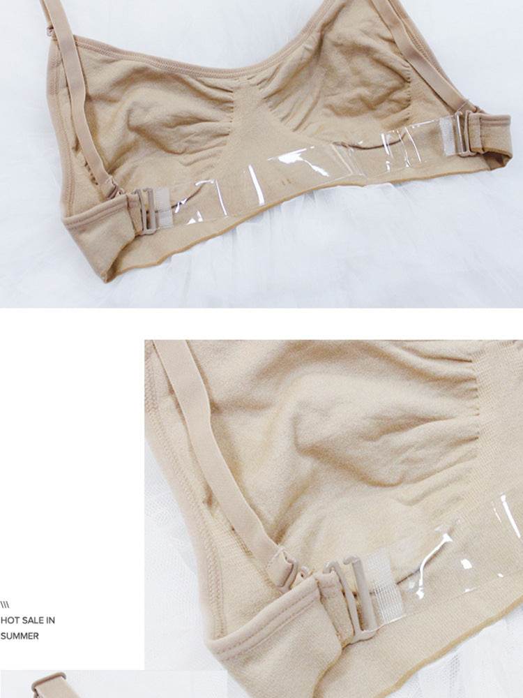 Dance Special Underwear Invisible Spaghetti Strap Bra Tights Bottoming Shirt - Mubimart