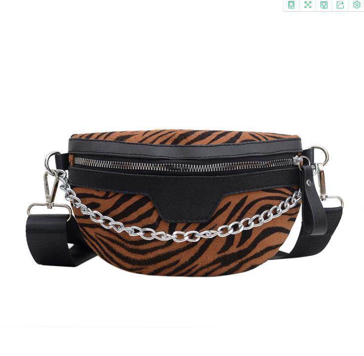 Lady Leopard Print Fanny Pack Europe And America - Mubimart