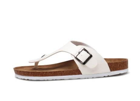 Slippers Summer Flip-Flops Beach Shoes Couples Cork Leisure Flip Flops - Mubimart