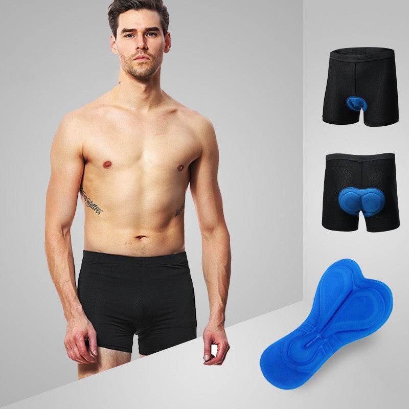 Riding underwear men and women silicone pad bicycle underwear - Mubimart