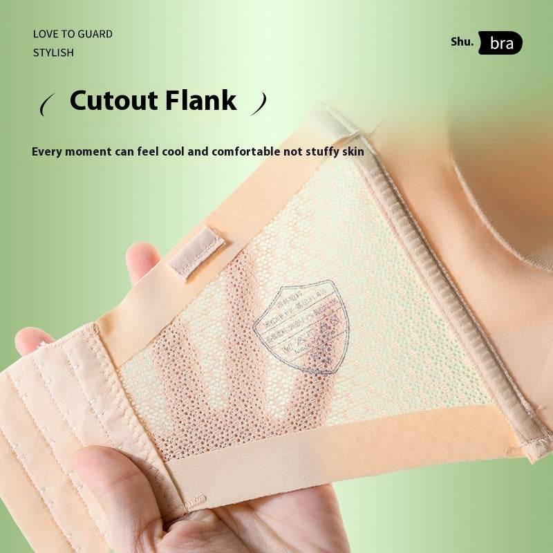 Front Closure Bra Strapless Wireless Push Up Anti-slip Bra - Mubimart