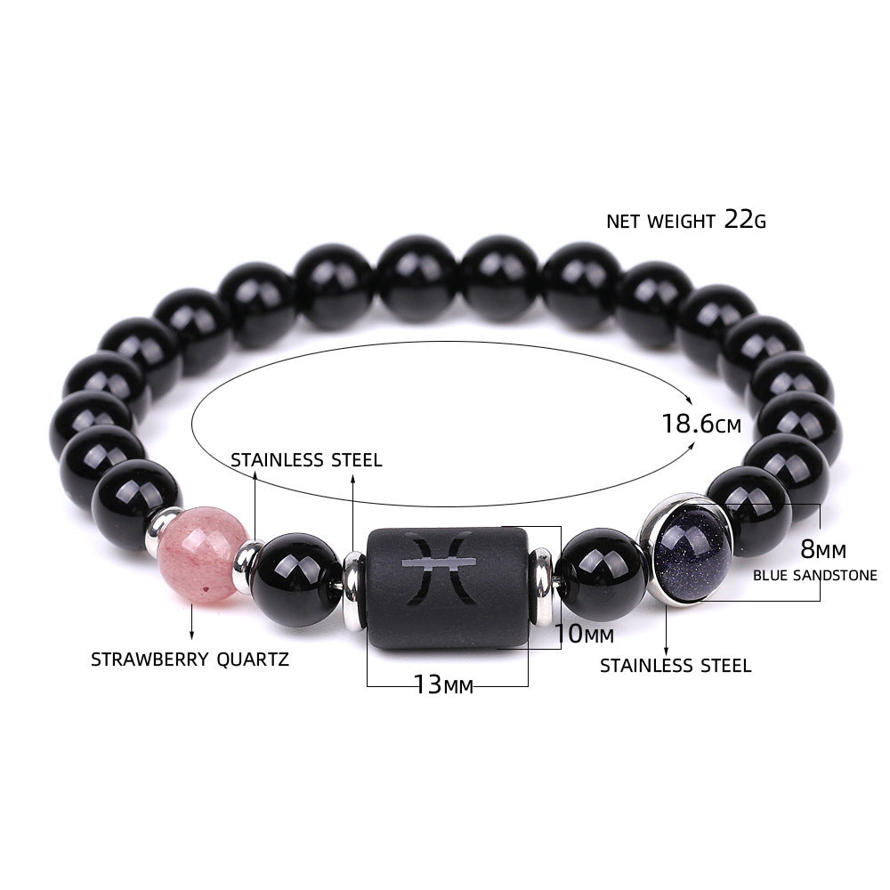 Mode Zwölf Konstellationen Armbänder Männer