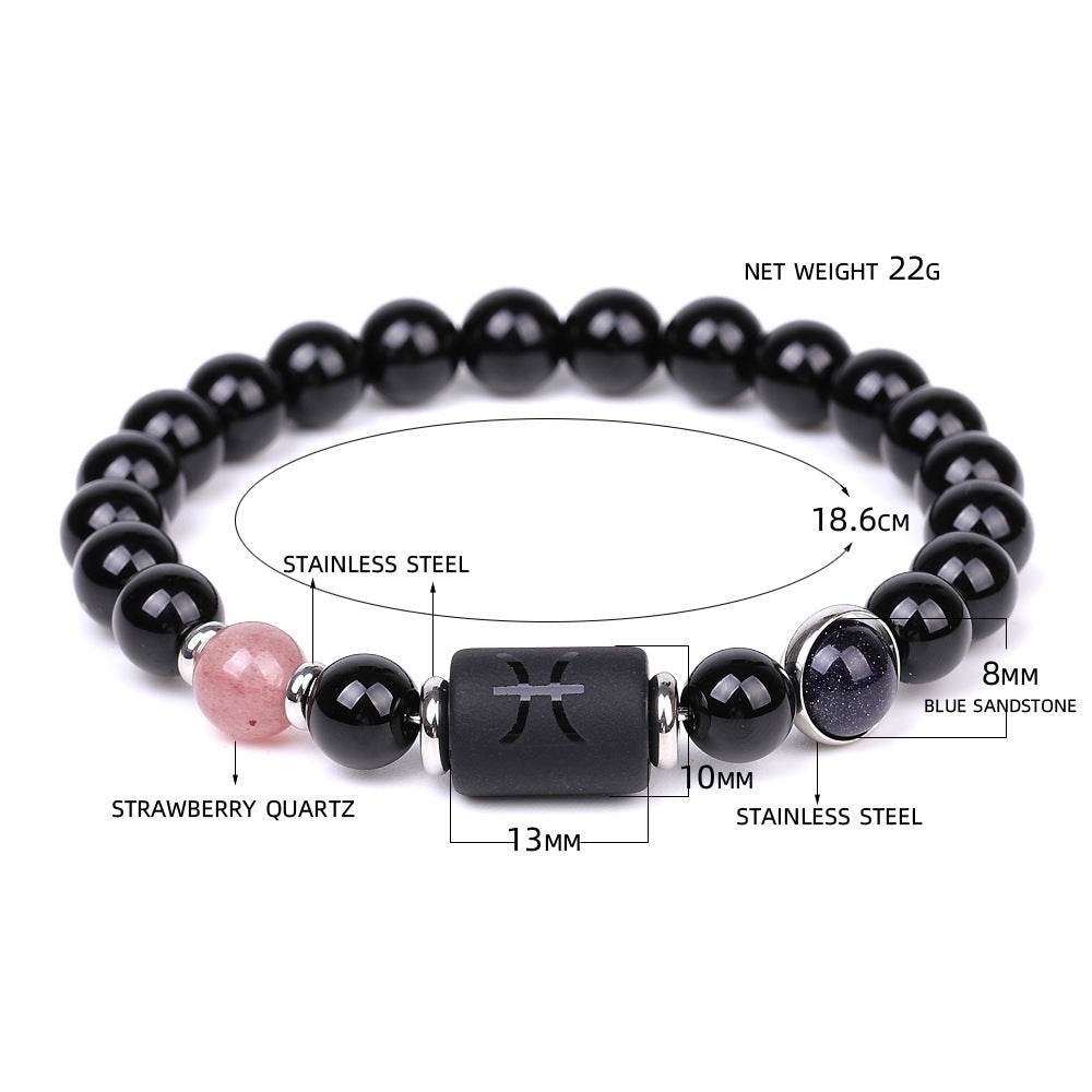 Fashion Twelve Constellations Bracelets Men - Mubimart