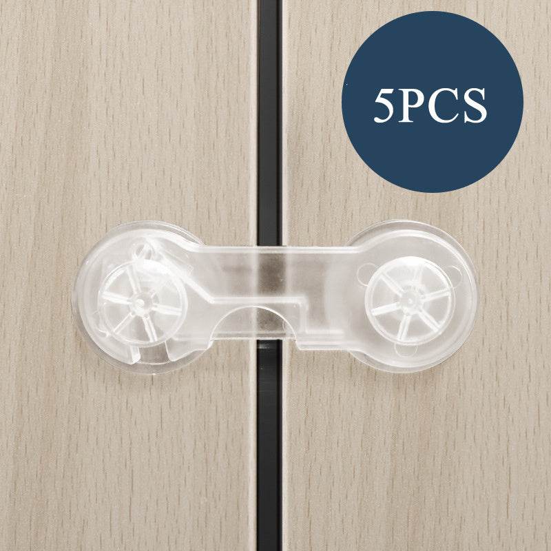 Baby Anti-opening Cabinet Door Transparent Safety Lock - Mubimart