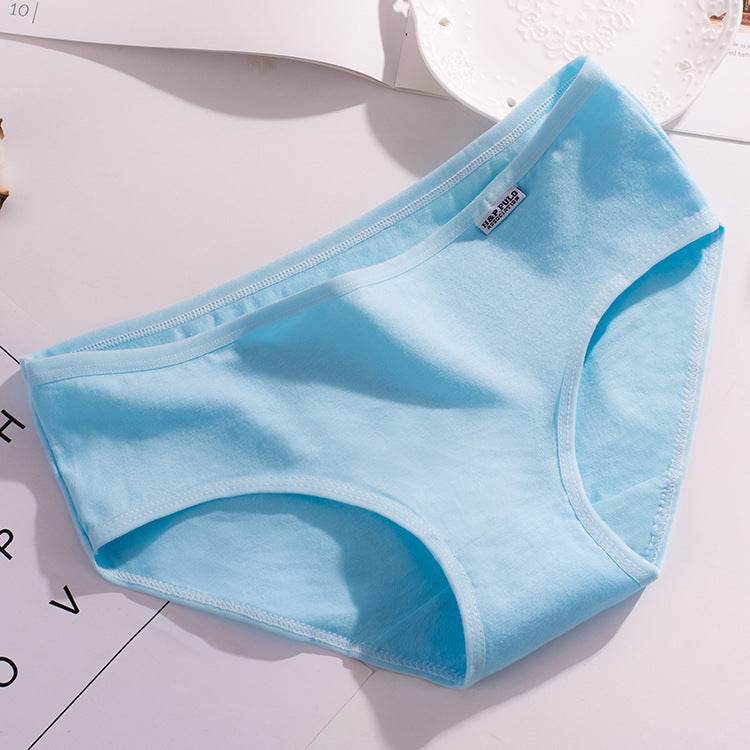 Girls'' underwear, women''s cotton, medium low waist, large size, students'' cotton, girls'' modal red briefs - Mubimart