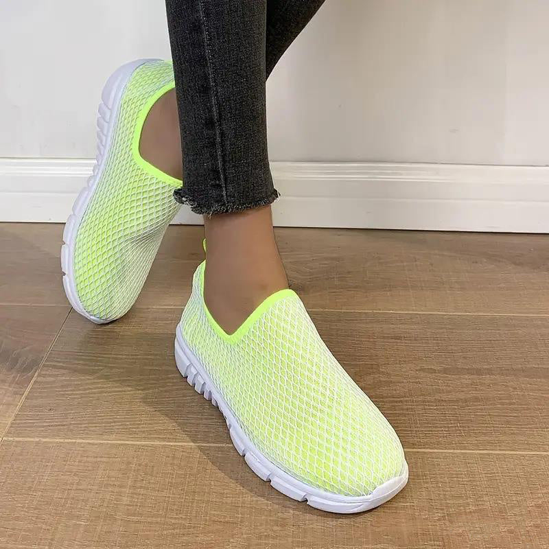 Cnady Color Sports Shoes Summer Walking Running Flats Shoes Women Sneakers