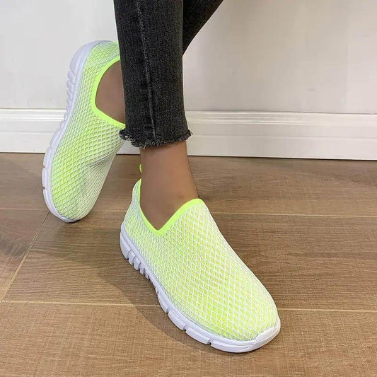 Cnady Color Sports Shoes Summer Walking Running Flats Shoes Women Sneakers - Mubimart