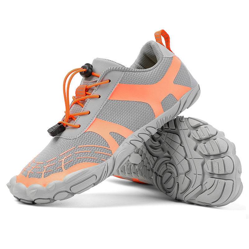 Outdoor Five-finger Hiking Breathable Hiking Boots Thickened Cross-country Non-slip Upstream Shoes - Mubimart