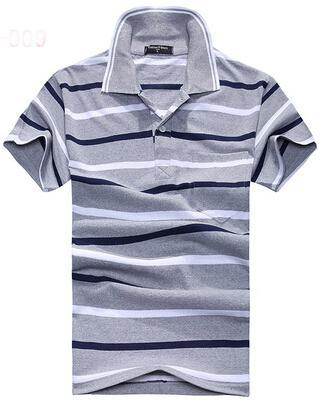 Stripe Men Polo Shirt - Mubimart