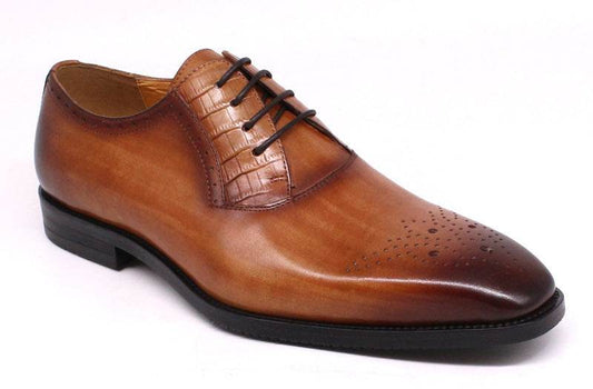 Casual British Oxford Retro Leather Men's Shoes - Mubimart