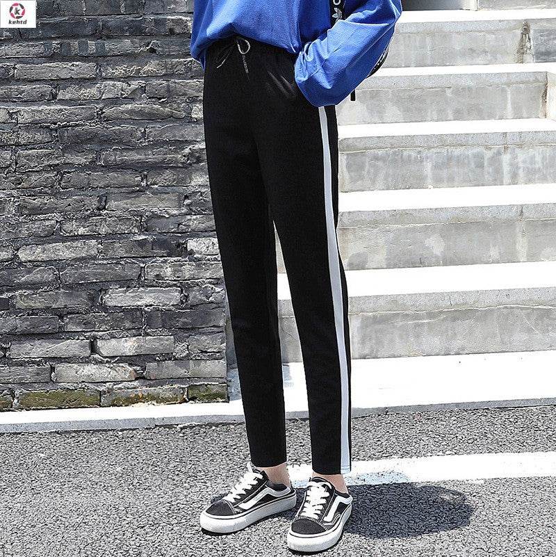 Student's Harem Pants loose body Pants Capris casual pants - Mubimart