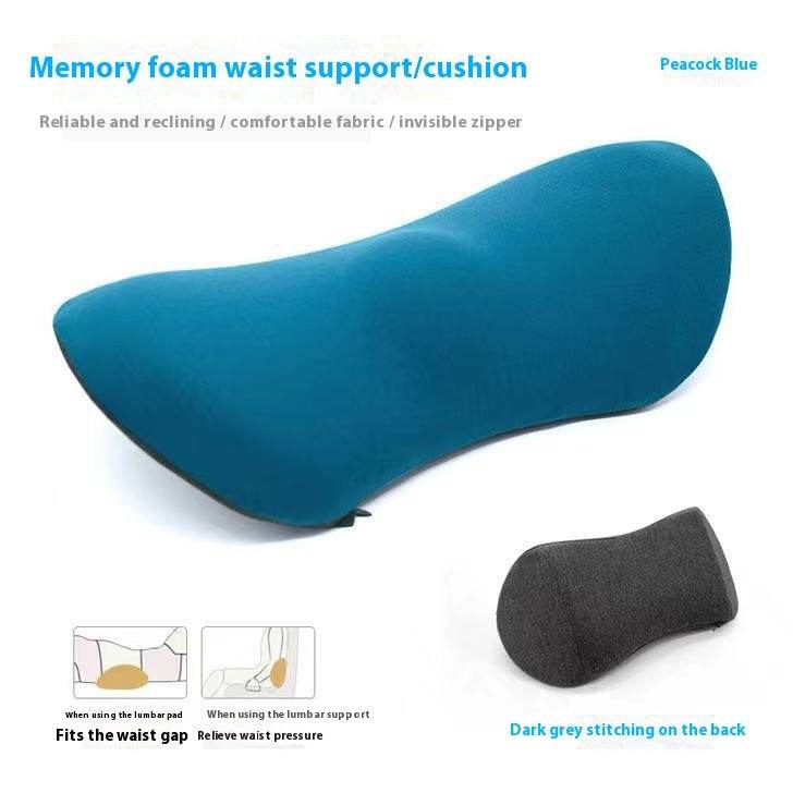 Memory Foam Ingot Lumbar Support Sofa Car And Office Lumbar Support Pillow - Mubimart