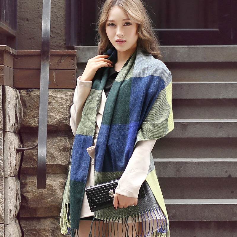 Thick and long unisex scarves - Mubimart