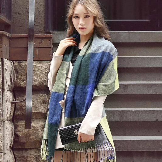 Thick and long unisex scarves - Mubimart