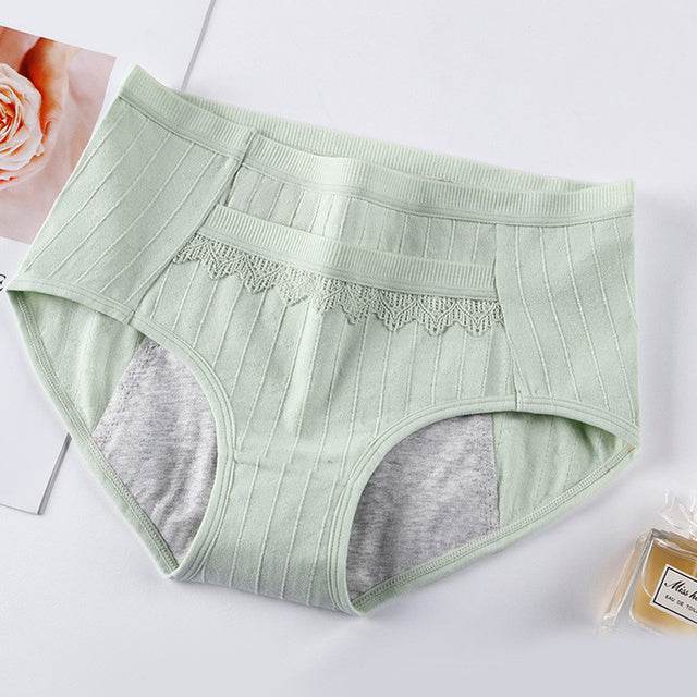 Panties For Menstruation Cotton Menstrual Panties Plus Size - Mubimart