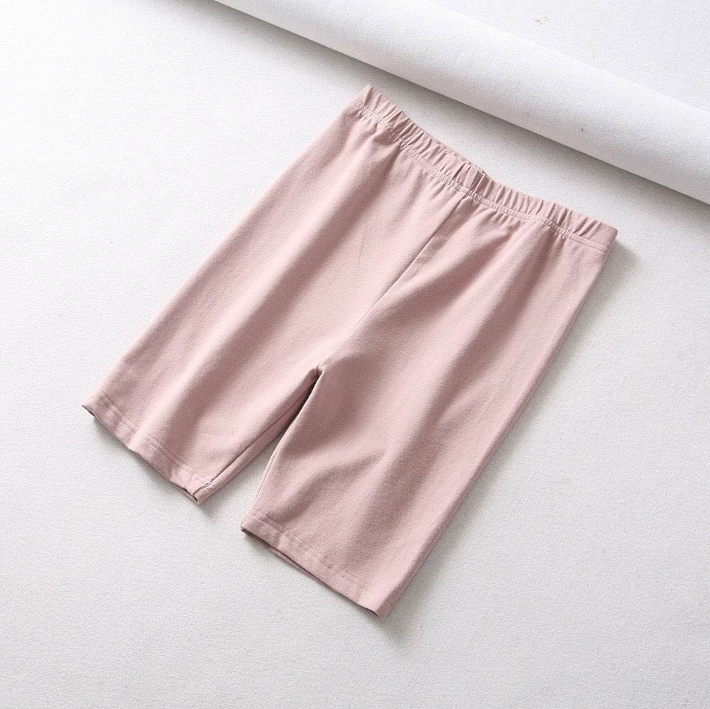 short cotton black biker shorts - Mubimart