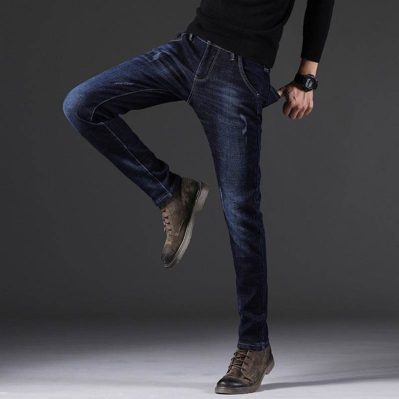 Men's New Slim Fit Stretch Casual Jeans - Mubimart