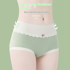 7A Antibacterial Seamless High Waist Belly Shaping Panties Women's Graphene Crotch - Mubimart -  