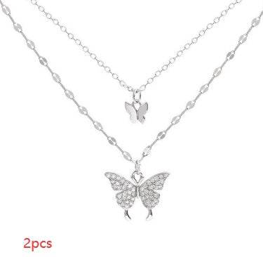 Colour Sparkling Clavicle Chain Choker Necklace For Women - Mubimart