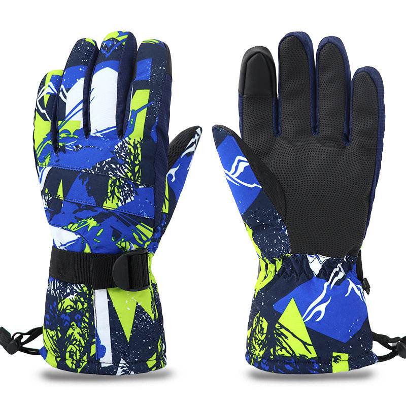 Warm Ski Gloves For Men And Women With Touch Screen Waterproof Riding In Winter - Mubimart