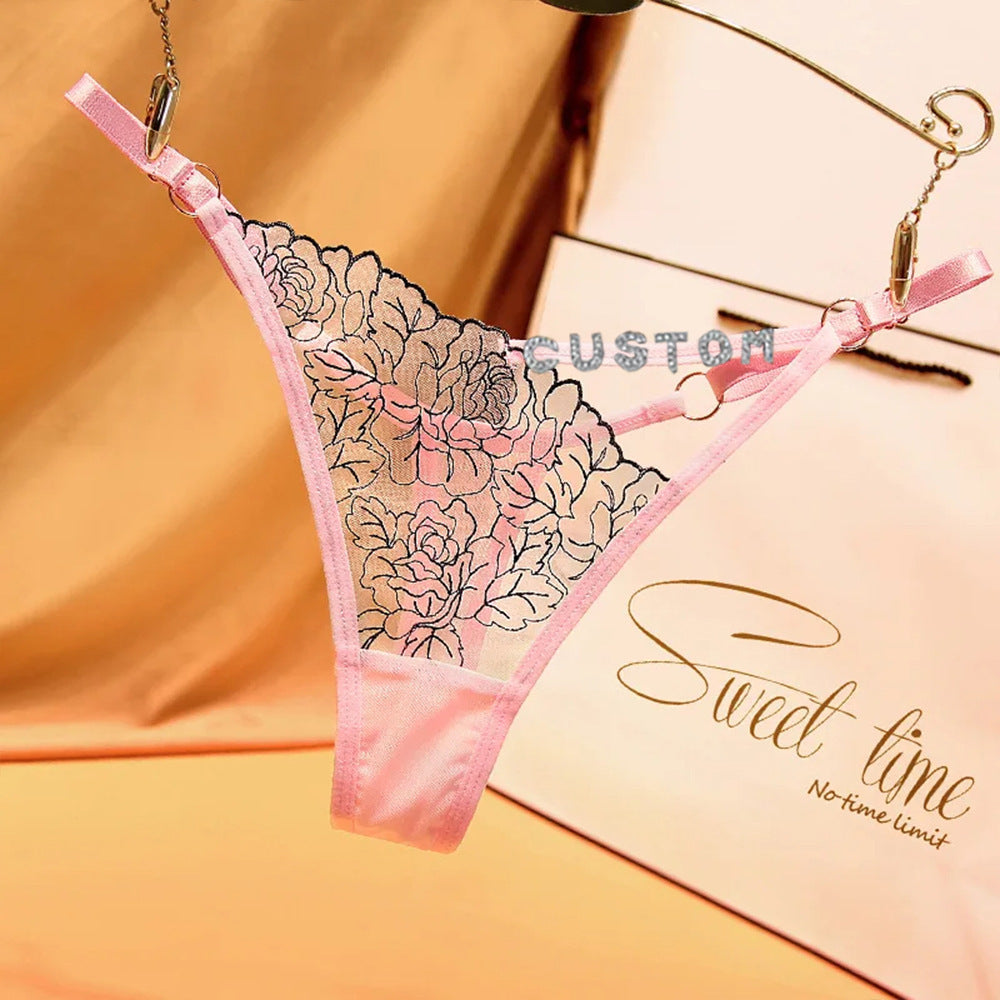 Women's Fashion Casual Letter Thong - Mubimart -  