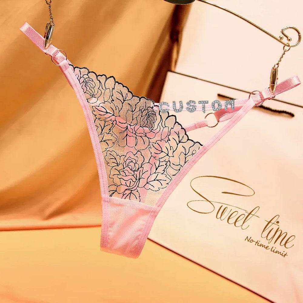 Women's Fashion Casual Letter Thong - Mubimart
