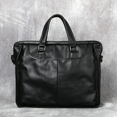 Men's Portable Leather Leisure Briefcase